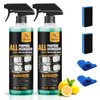 rexibuz 2Pcs All Purpose Degreaser for Car and House,Lemon Scent,Heavy-Duty