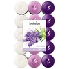 Bolsius Tealights Lavender Scented Multi Coloured 4hr Pack 30, Wax,