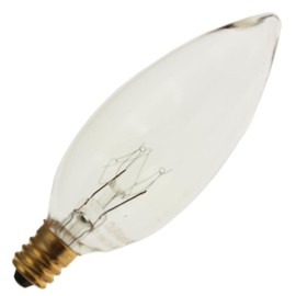 Industrial Performance 15CTC 130V, 15 Watt, B10, Candelabra Screw (E12) Base Light Bulb (1 Bulb)