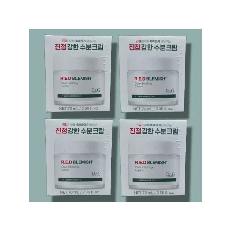 Dr.G 닥터지 레드 블레미쉬 클리어 수딩 크림 70ml 4개 Dr.G