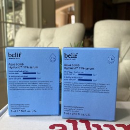 belif 2x Belif Aqua Bomb Hyalucid 11% Serum 5ml / 0.16oz (each) Travel Size M R