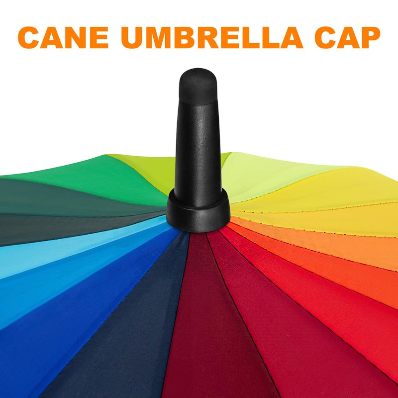 Umbrella Rubber Tips Round Rubber End Caps 2pcs Umbrella Tops