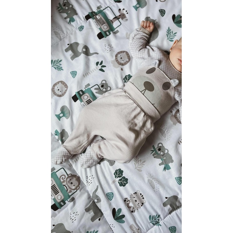 TupTam Baby Clothes Set Body Romper Hat Teddy Bear -