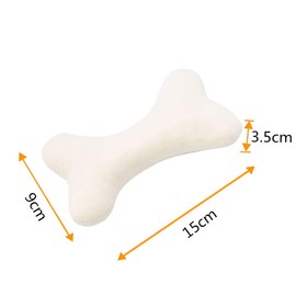 JOYELF Squeaky Dog Toy Plush Dog Chew Toy for Puppy Dogs, Interactive Non Toxic Chase Fetch Dog Toys with Squeakers, 3 Pack Bones