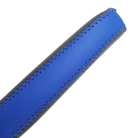 SUNBREATH Compatible with Black Blue Genuine Leather Hand-Stitched Handbrake Protector Cover Interior Accessories Decoration for Honda Accord 2004 2005 2006 2007 Blue Stitches