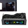 Computer Temp Monitor PVC Lens Panel Display 5 Sets Fan