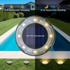 vighep Mini Solar Ground Lights, 24 Pack Solar Lights Outdoor
