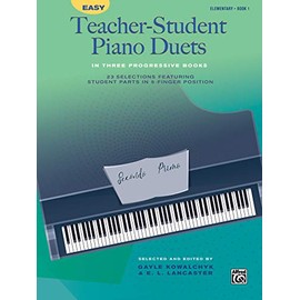 Easy Teacher-Student Piano Duets in Three Progressive Books, Bk 1: 23 Selections Featuring Student Parts in 5-Finger Position