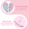 MenYiYDS - 2 pcs BFF Necklace Friendship Necklace Colour Gradient