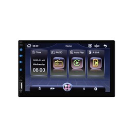 Double Din Car Stereo in-Dash Car Radio with Bluetooth 7 Inch HD Touchscreen Auto Radio Support D-Play Mirror Link for Android iOS Phone FM/USB/TF/Aux-in/RCA + Remote Control