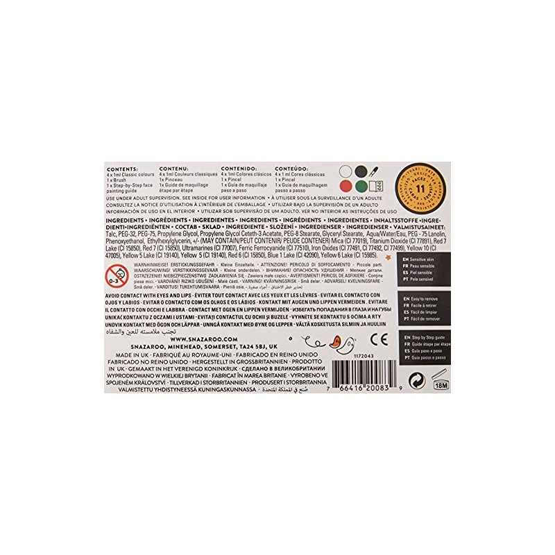 snazaroo キット ハロウィン&ホラー ガイド付き