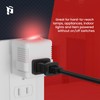 PLUGTUL 2 Prong Outlet Switch, Single Outlet with ON Off