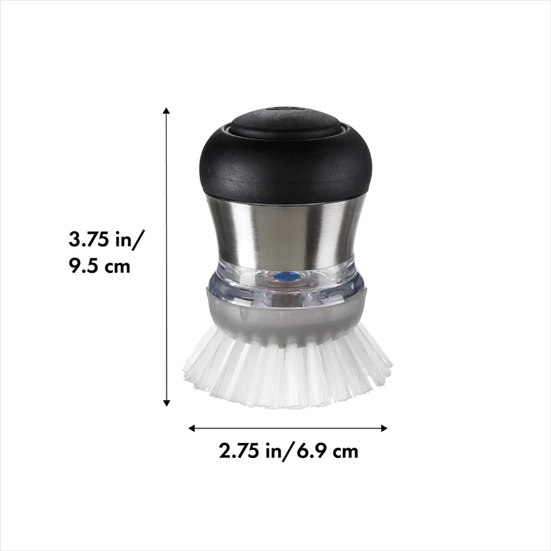 OXO SteeL Soap Dispensing Palm Brush