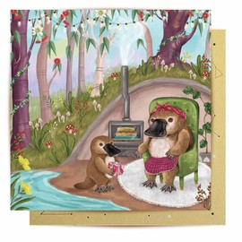 La La Land Greeting Card Platypus Surprise