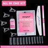 Polygel Nail Forms Kit for Toes,GlimightyX Reusable Toenails Dual Forms
