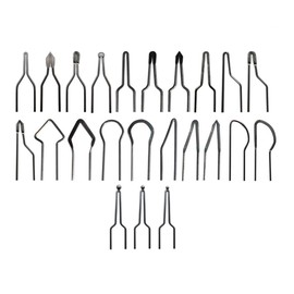 TOPPERFUN 23Piezas Puntas de Alambre de Pirografía, Diámetro 1mm, 1-23 Punta de Bolígrafo con Alambre Calefactor de Alta Impedancia, Punta de Bolígrafo Calefactora Eléctrica Portátil