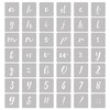 NAKLEO 42 Pcs Letters & Numbers Plastic Stencils for Crafts