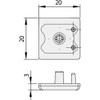 TRUSCO TSFK060 Frame Cap Lock Type 2020 Kit for TSF20