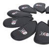 10PCS Golf Club Head Cover PU Leather Protective Abrasion Resistant