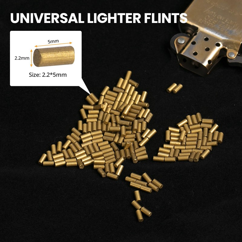 SOMGEM Flint & Wick Replacement Parts, Universal Lighter Accessories Repair