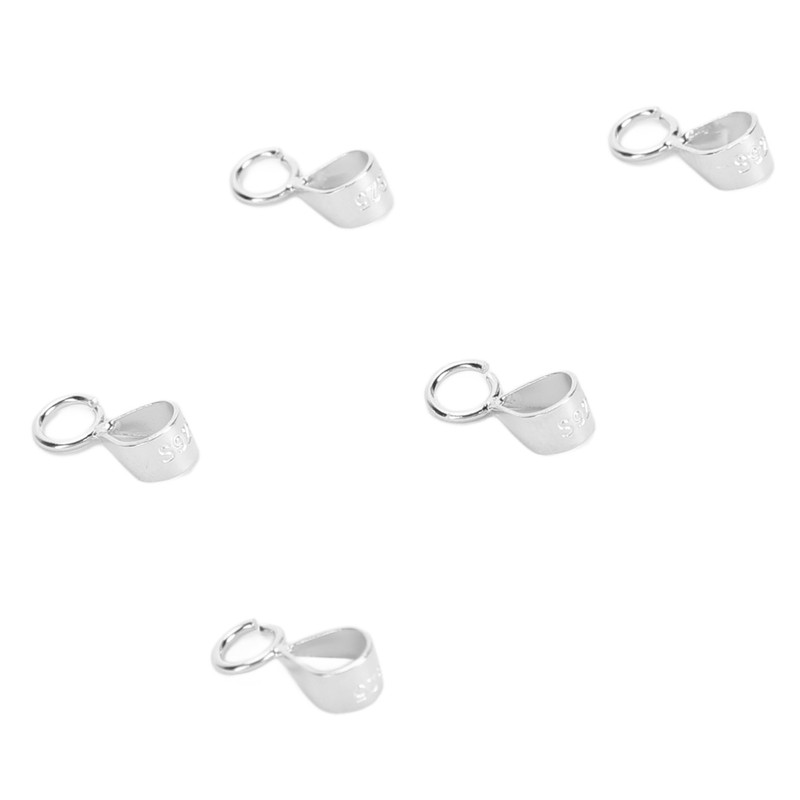 5pcs 925 Sterling Silver Bails DIY Exquisite Necklace Pendant Bails