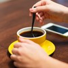 Vababa 8-Piece Black Stainless Steel Coffee Spoons, Mirror Finish Mini