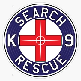 Search and Rescue K9 Sticker Bumper Sticker Vinyl Decal 5"