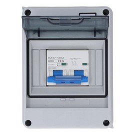 Circuit Breaker with PV Combiner Box, DZ47-125Z D80 Micro Circuit Breaker IP65 Waterproof Distribution Box for Solar Panel