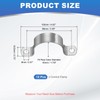 PATIKIL 45mm Rigid Pipe Strap, 12 Pcs 304 Stainless Steel