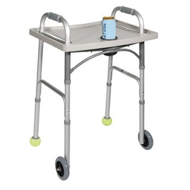 Drive Medical Universal Walker Tray With Cup Holder Grey Drive