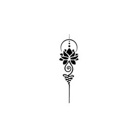 Lotus Stab - Forever Never® | Temporäre Tattoos für Erwachsene - Hält bis zu 2 Wochen | vegan, wasserfest, EU-zertifiziert
