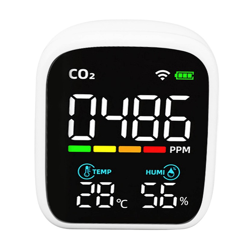 Air Quality Monitor 8 in 1 Multifunctional USB Charging Carbon