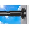 Tension Curtain Rod 51-145In(4.25-12.08Ft), Extra Long Curtain Rod No Drilling