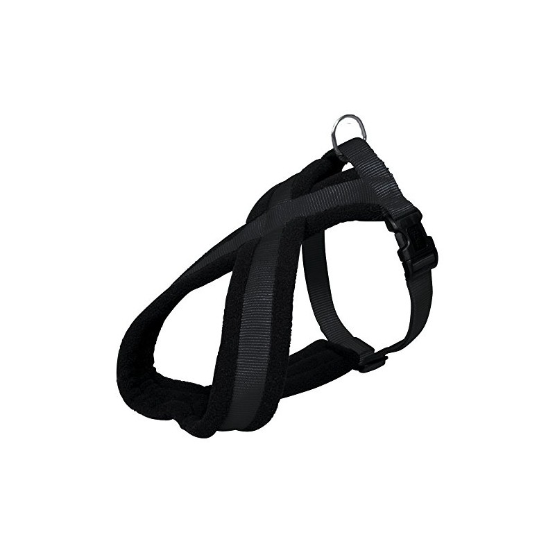 Trixie Premium Harness with Fleece Padding, Black, M: 45–80 cm/25