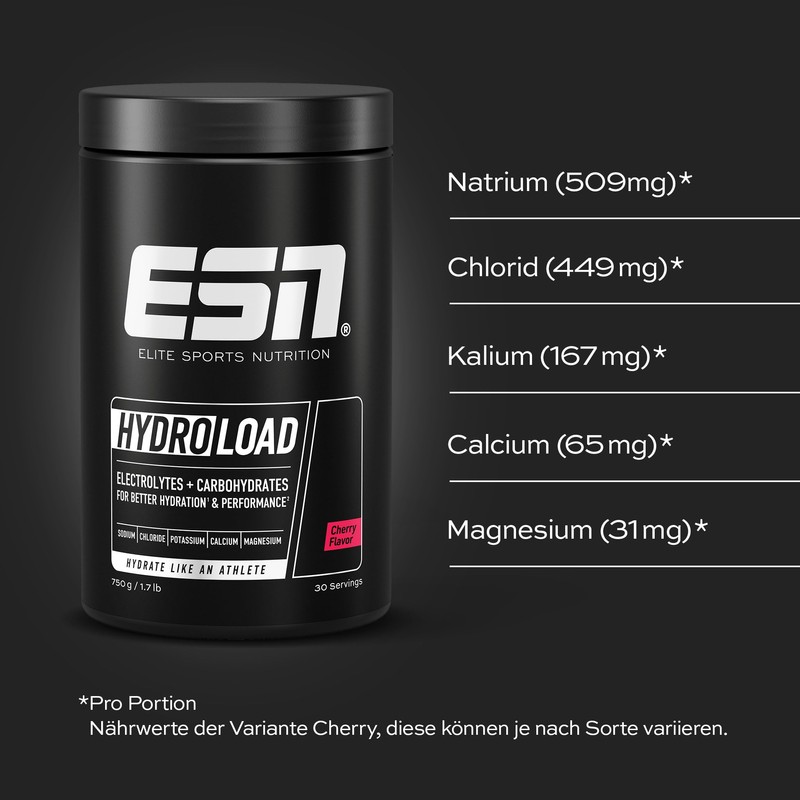 ESN Hydroload Electrolytes, 615 g, 30 Servings, Neutral