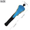 Andux 4Pcs/Set Long Neck Gold Golf Hybrids Club Head Covers