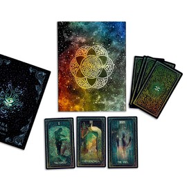 Mirra Visions: Lenticular Tarot & Oracle Deck and Guidebook by James R. EADS - Holographic Tarot Cards and 79th Mystery Card in Rainbow Foil Box
