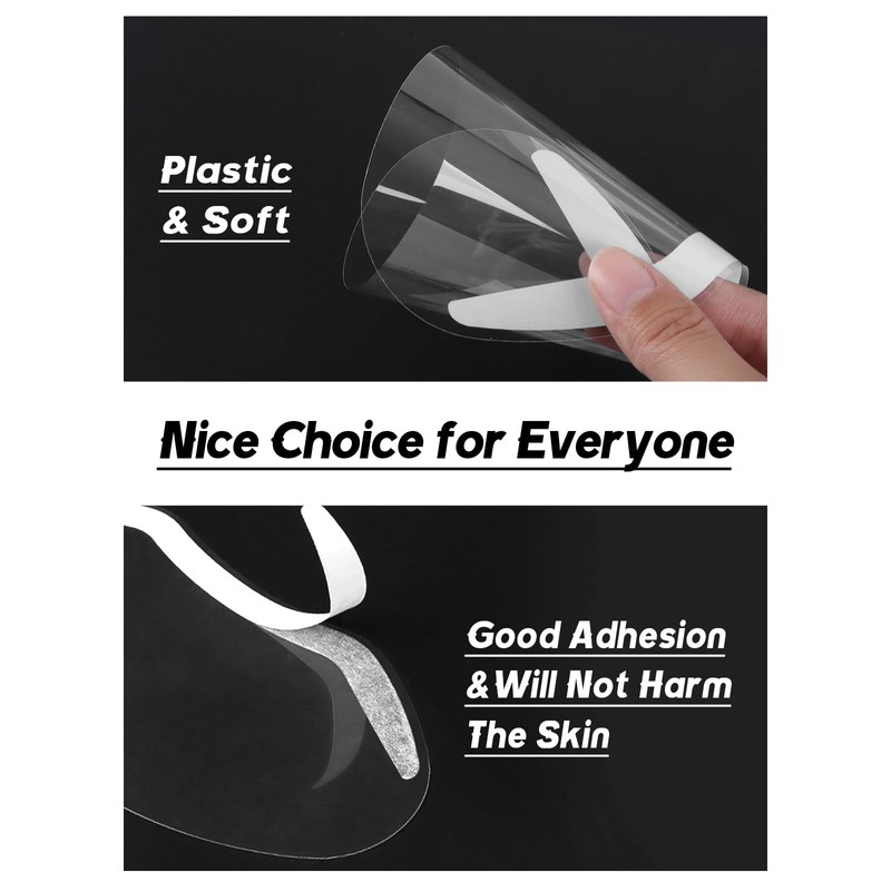 EBANKU 100 Pcs Shower Visor Face Eye Shield, Clear Shield