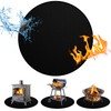 Golgner Fireproof Underlay 100 cm, Round Fireproof Mat, Fire Protection