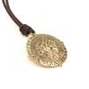 Saint Christopher Compass Pendant Necklace - Men Protection Charm, Women