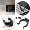 Lowats Kitchen Base Clips Pack of 15 Skirting Board Holders