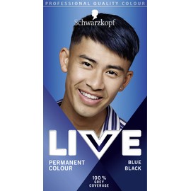 Schwarzkopf Live Men Permanent Hair Colour, Fade Resistant Hair Dye for Him, 090 Blue Black Shade