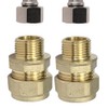 Reeds 15mm Compression by 3/8" BSP Male Iron Thread European