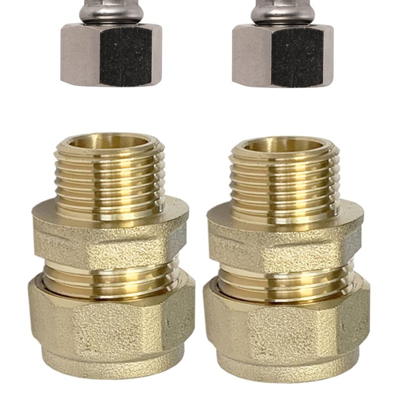 Reeds 15mm Compression by 3/8" BSP Male Iron Thread European