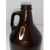 64 Fluid Ounce Amber Glass Beer Making Jug With Handle