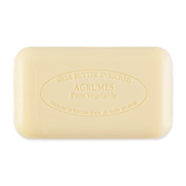 Pre de Provence Artisanal Soap Bar, Natural French Skincare, Enriched with Organic Shea Butter, Quad Milled for Rich, Smooth & Moisturizing Lather, Agrumes, 5.3 Ounce