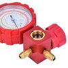 G1/4 Air Condition Manifold Gauge，-30~800psi High Pressure A/C Refrigeration Tool，A/C