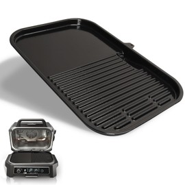 MOASKER Grill & Griddle Plate for Ninja Woodfire Pro XL OG800/900 Series, XSKGRIDLXL Griddle for Ninja Woodfire Pro Connect XL OG951 OG850 OG952 Grill & Griddle Accessories, Thickened Cast Iron