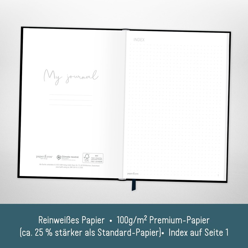 Trendstuff by Häfft Bullet Journal Dotted A5 with Elastic Band