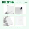 SELEAD Desktop Glass Whiteboard with Wireless Charger Station, Dry Erase